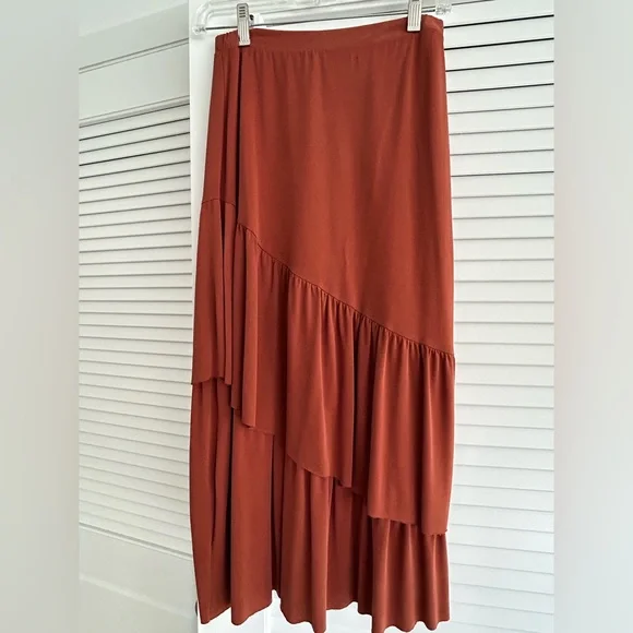 Anthropologie Rust Maxi Skirt - Picture 1 of 4